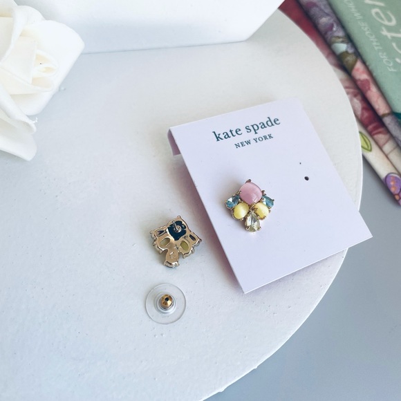 Kate Spade Gold Tone Crystals Stud Earrings - Picture 4 of 8